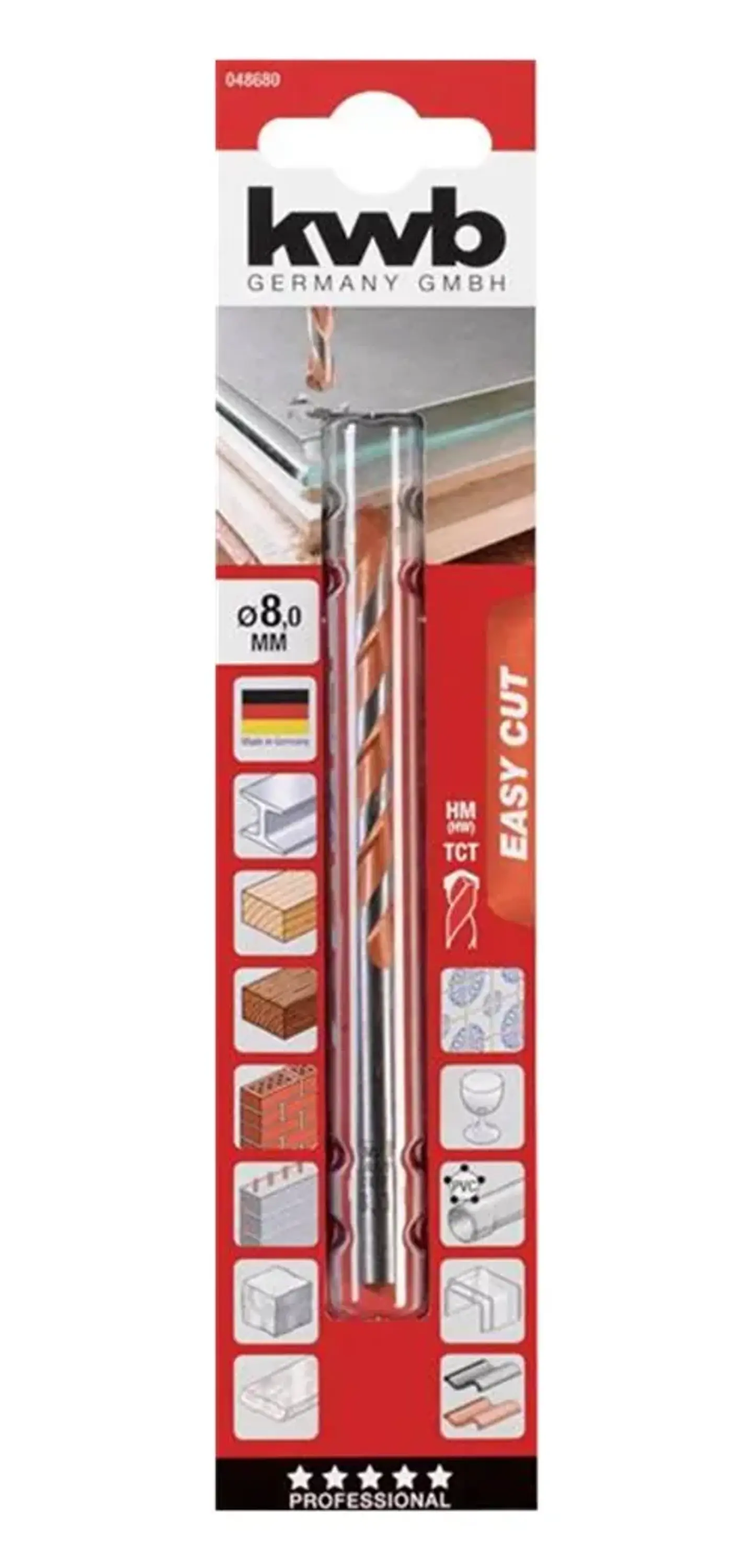 Broca Multiuso Construcción 8mm Kwb 048680 1