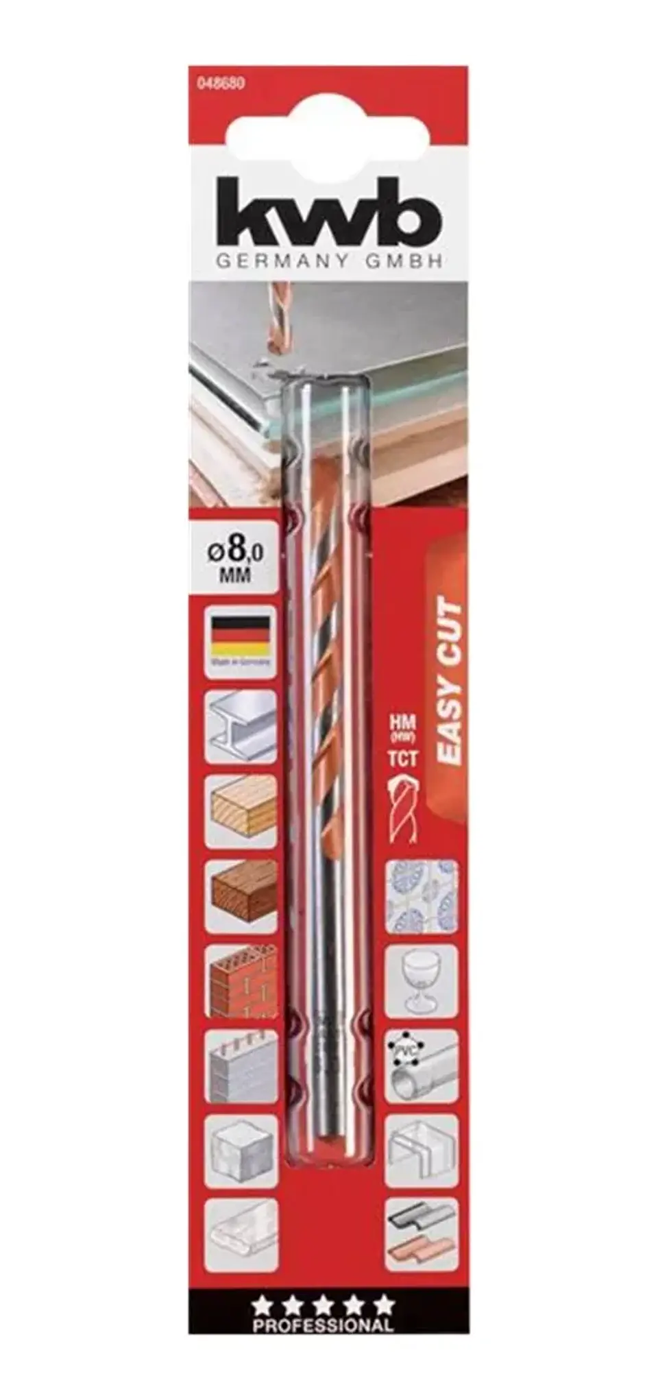 Broca Multiuso Construcción 8mm Kwb 048680 1