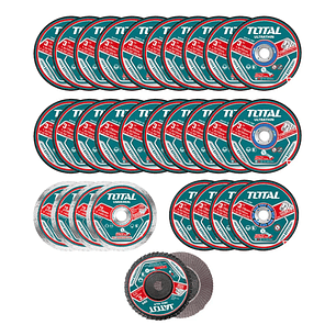 30 Discos Corte Metal Desbaste Diamantado Total Tac97630