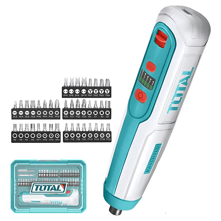 Destornillador Atornillador Tipo Lápiz 4v + 43pcs Total  1