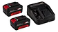 Kit Cargador + 2 Baterias 18v 3.0ah Einhell 4512098 - Miniatura 1