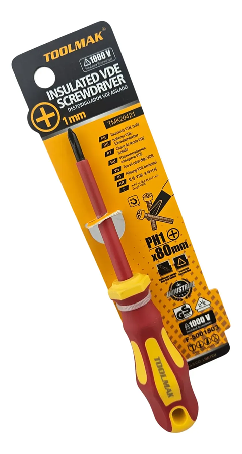 DESTORNILLADOR ELECTRICO PH1 80MM TOOLMAK TMK20421