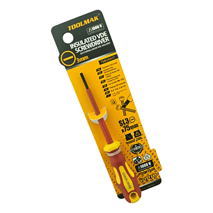 Destornillador Paleta Aislado Sl3 75mm Toolmak Tmk20417