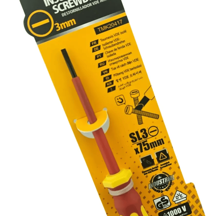Destornillador Paleta Aislado Sl3 75mm Toolmak Tmk20417 1