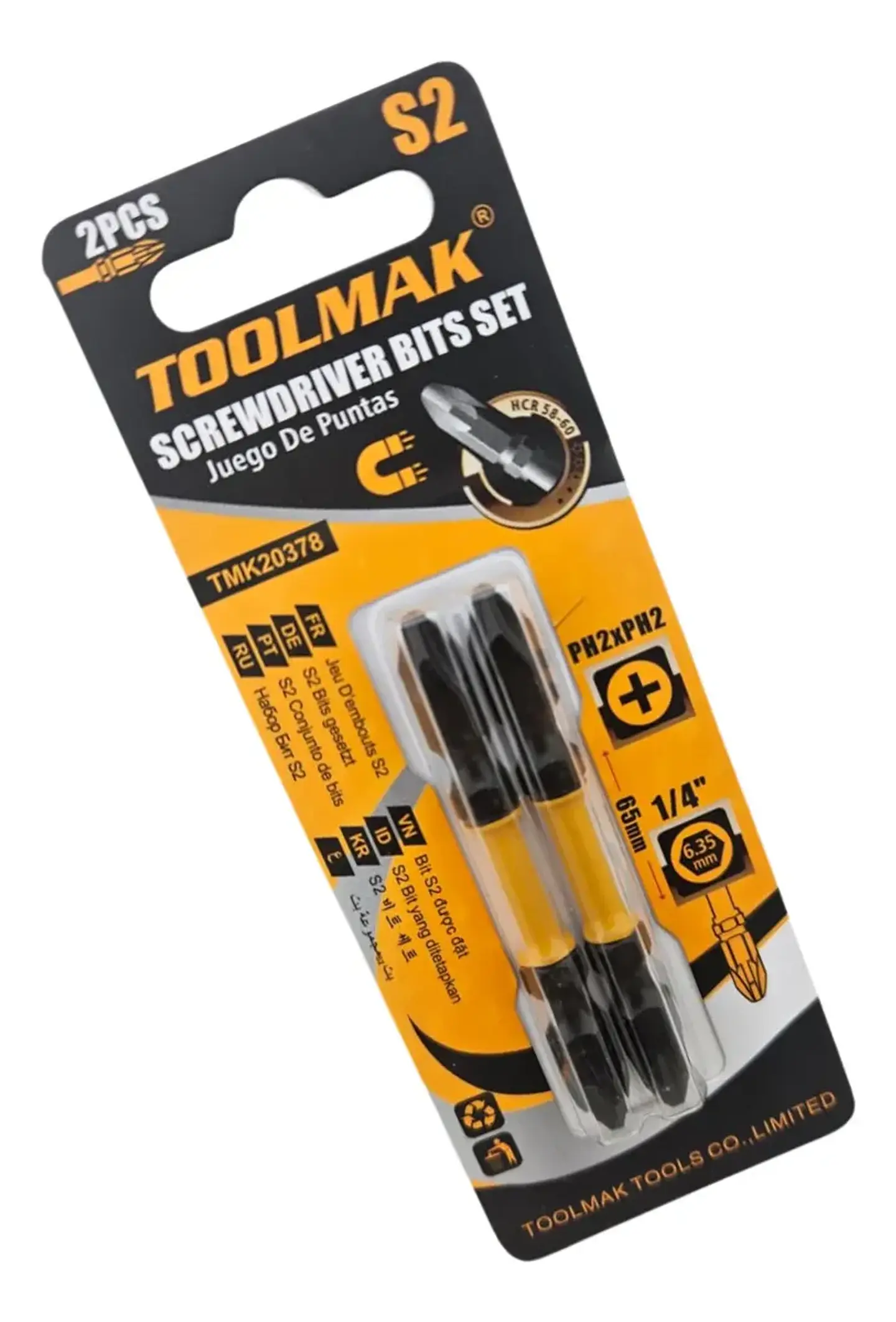 Set Puntas Phillips Doble Ph2 Ph2 2 Piezas Toolmak 1