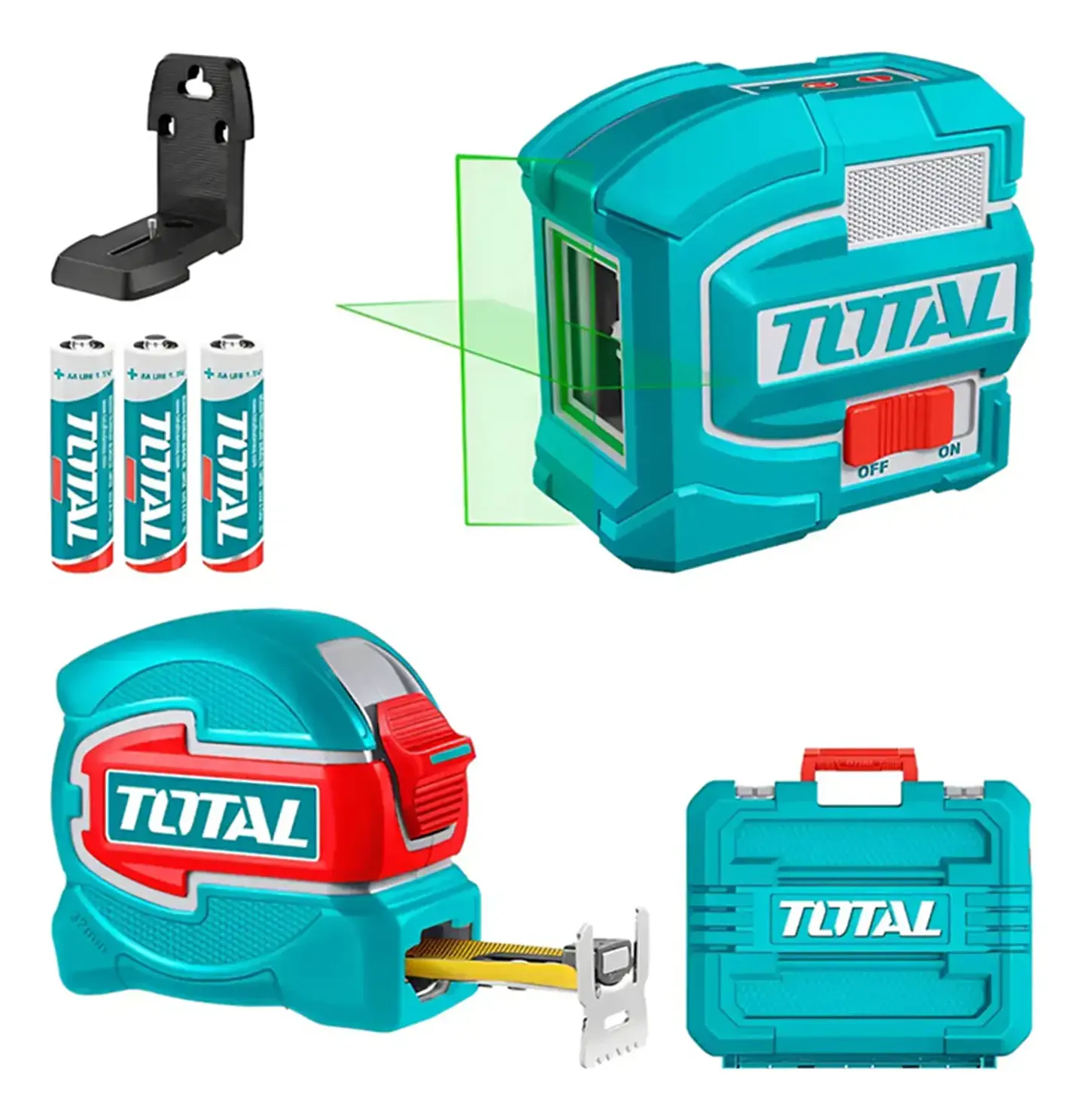Kit Nivel Laser De Línea Autonivelante + Huincha 5m Total 1