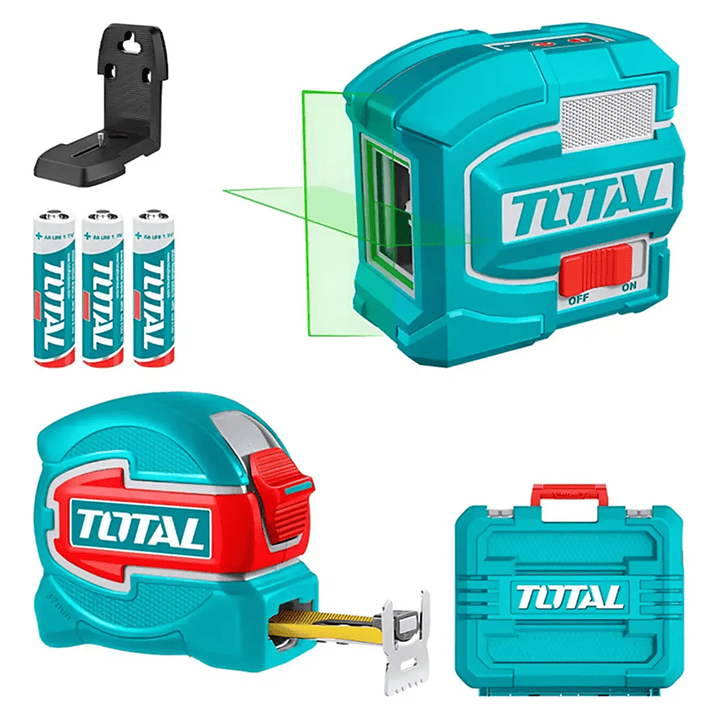 Kit Nivel Laser De Línea Autonivelante + Huincha 5m Total 1