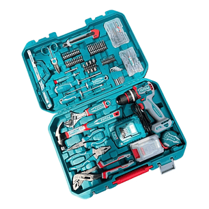 Kit Taladro Percutor 20v 66nm+ Herramientas 166 Piezas Total 