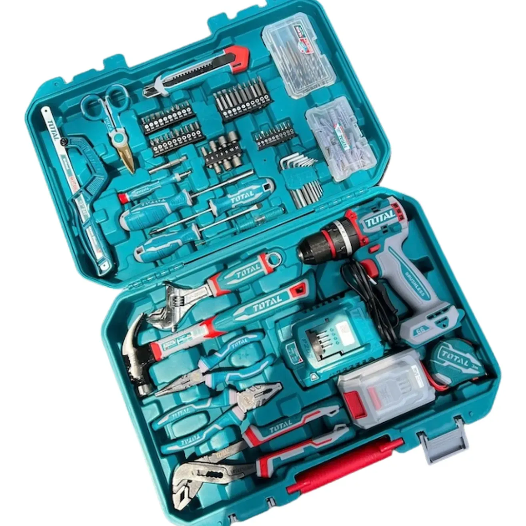 Kit Taladro Percutor 20v 66nm+ Herramientas 166 Piezas Total  1