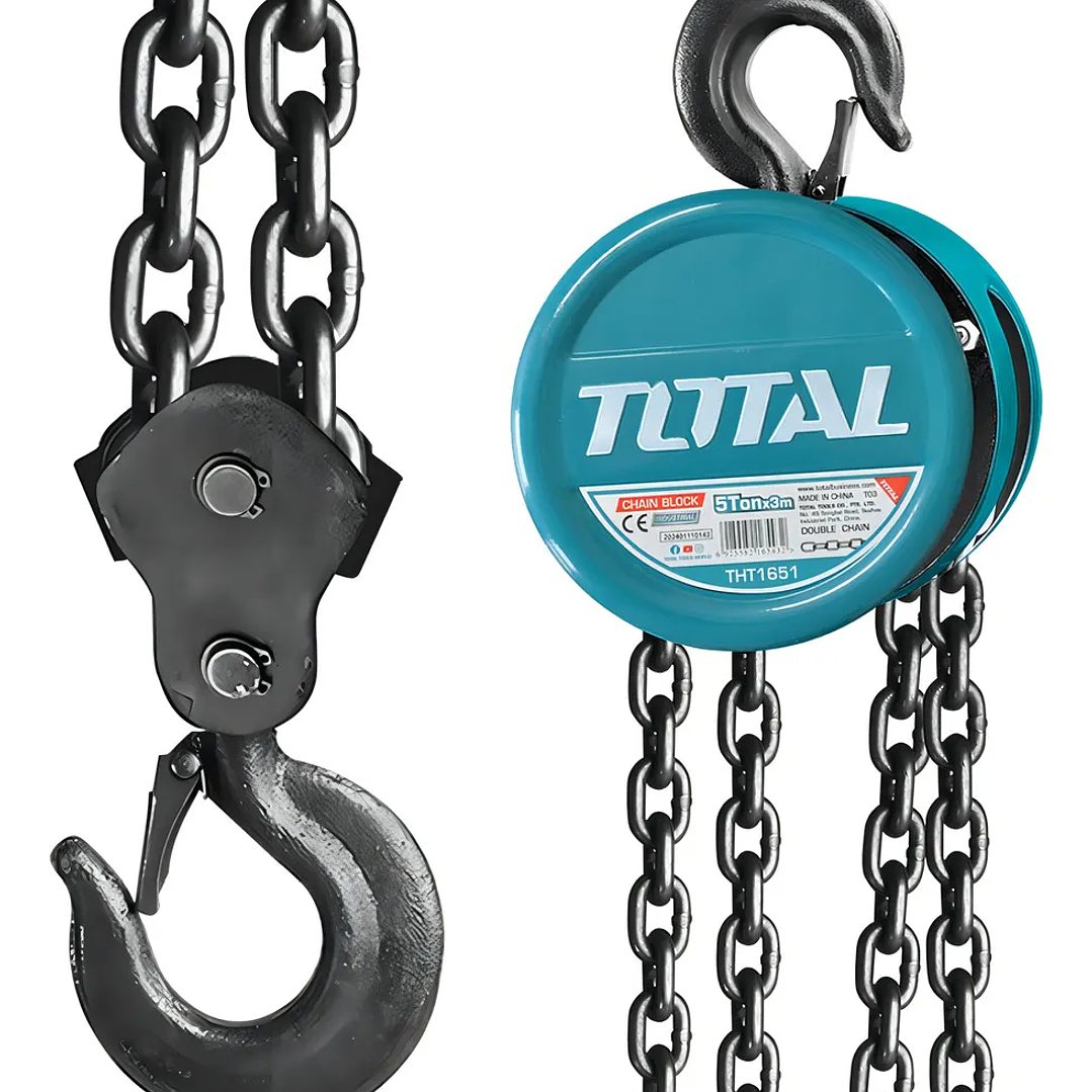 Tecle Con Cadena Manual 5 Tonelada 3 Metros Total  1