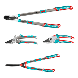 Set De Tijeras De Podar Corte Jardín 4 Piezas Total 