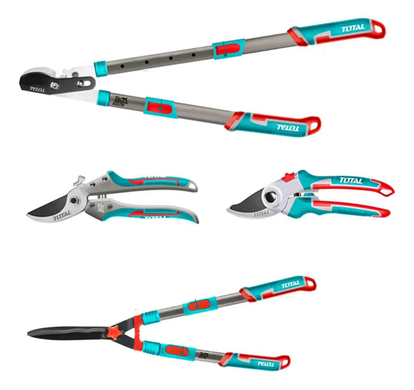 Set De Tijeras De Podar Corte Jardín 4 Piezas Total  1