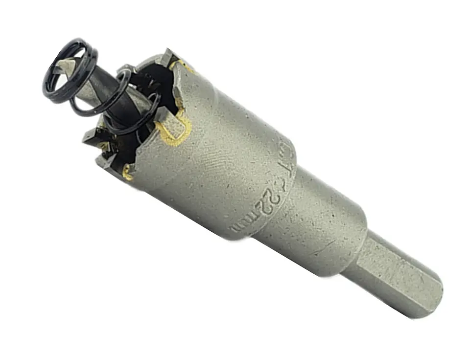 Broca Copa Tct Punta De Carburo Para Metal 22mm 1