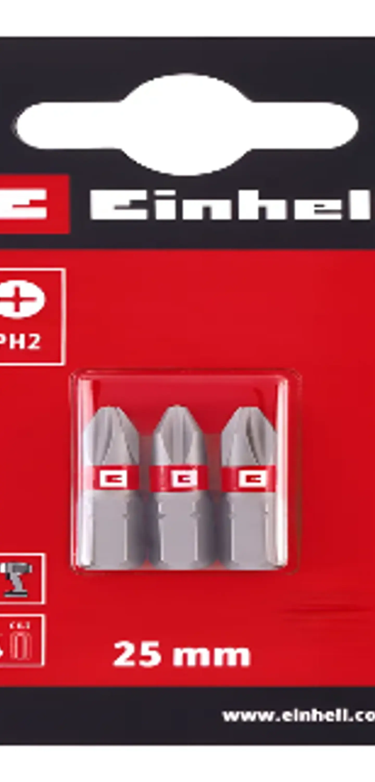 Juego Puntas Phillips Hexagonal Ph2 3pcs Einhell  1