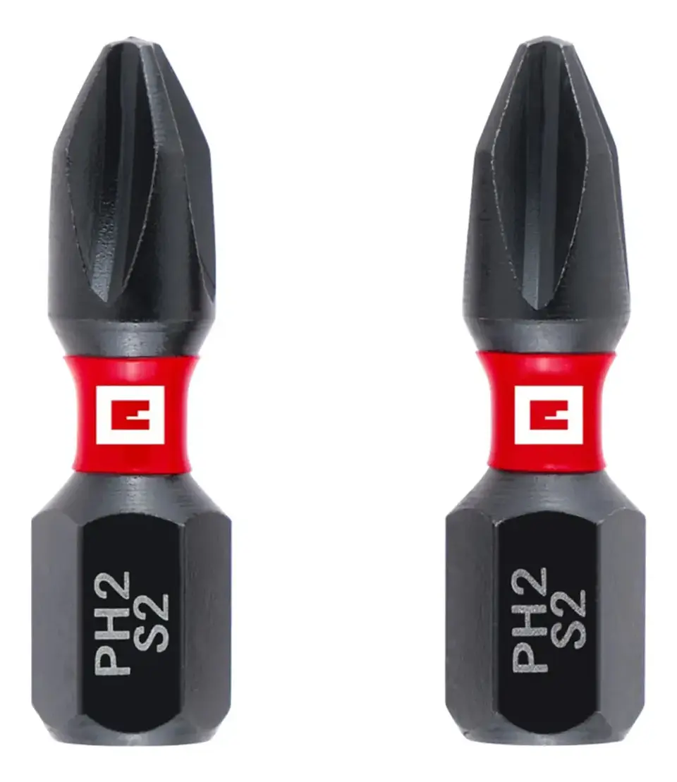 Set 2 Puntas Phillips Impacto Ph2 25mm 2pcs Einhell  1