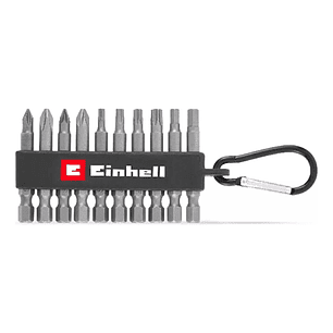 Juego Puntas Phillips Hexagonal 10pcs Einhell 