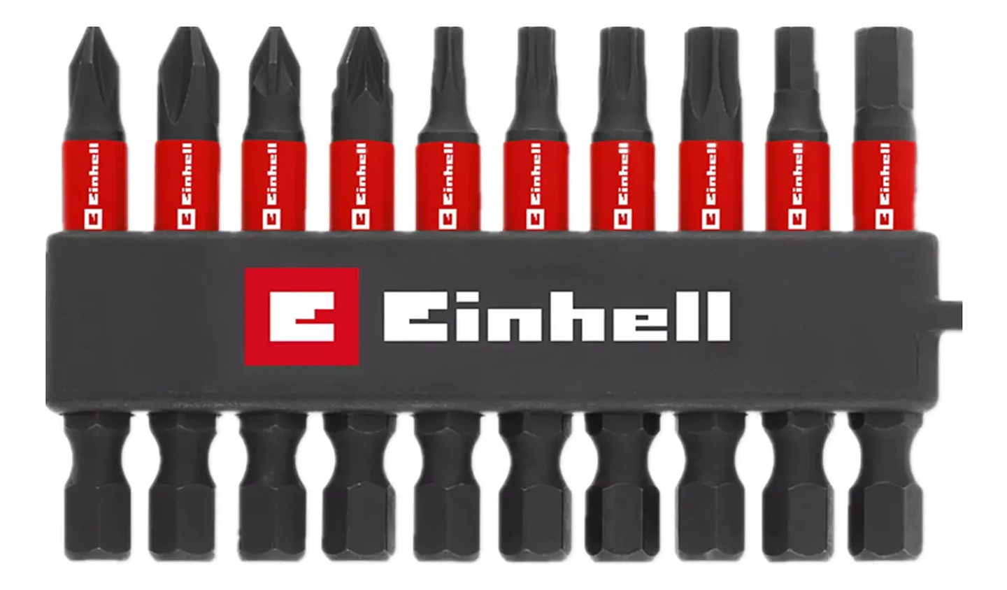 Juego Puntas Phillips Hexagonal Impacto 10 Pcs Einhell 1