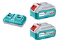Kit Cargador Doble + 2 Baterías 20v 5ah Total  - Miniatura 1