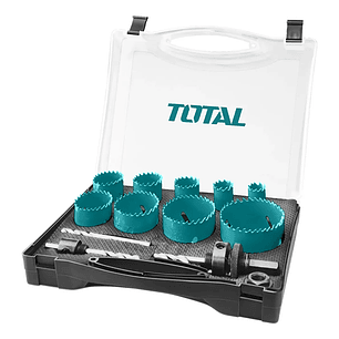 Kit Brocas Sierra Copa Para Metal 13 Piezas Total 