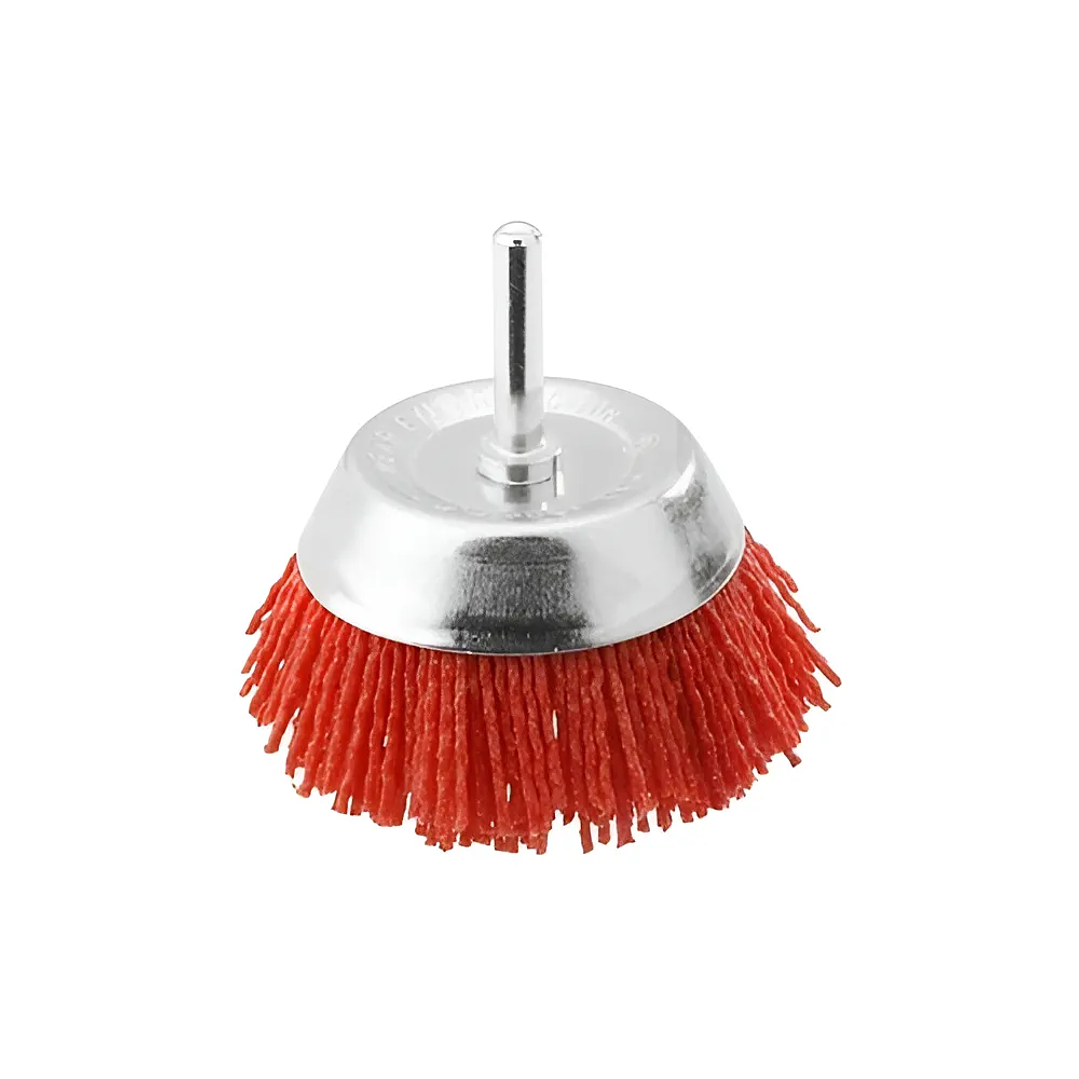 Escobilla De Copa Nylon 75mm Con Vastago Total 1