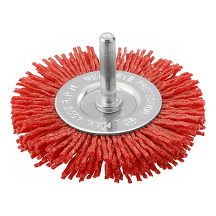 Escobilla Redonda Nylon 100mm Para Taladro Total 