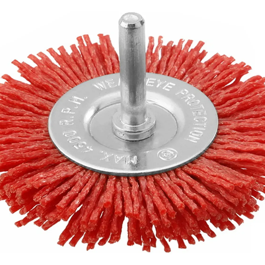 Escobilla Redonda Nylon 100mm Para Taladro Total  1