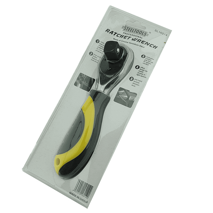 Llave Chicharra Combinada 2 En 1 1/2 Y 1/4 Steeltools 2