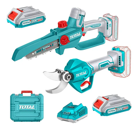 Kit Motosierra + Tijera De Podar Jardín Total Tosli250795