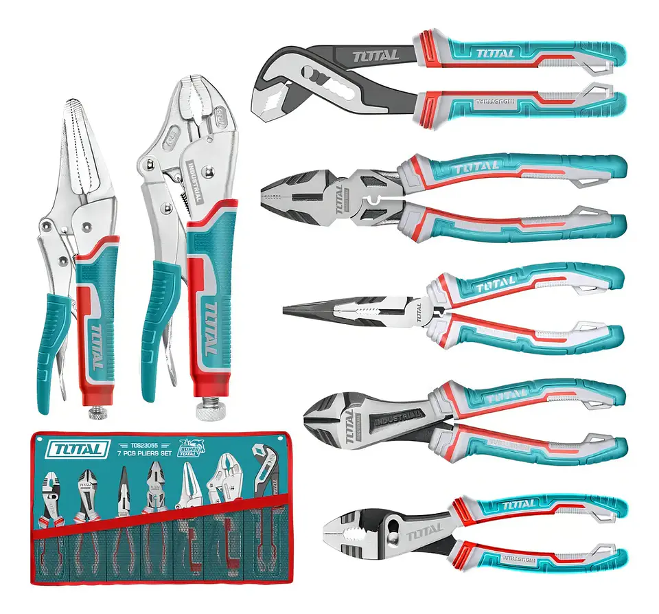 Kit Set Juego De Alicates 7 Piezas Total Tos23055 1