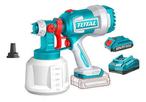 Pistola Para Pintar 20v Batería + Cargador Total Tsgli200422