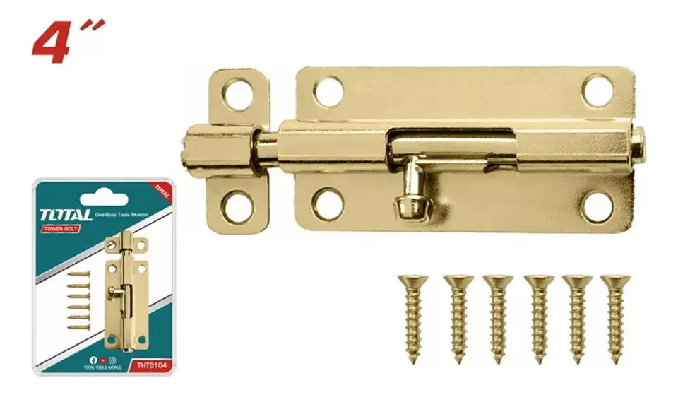 Pestillo Picaporte Pasador 4 Pulgadas Total Thtb104  1