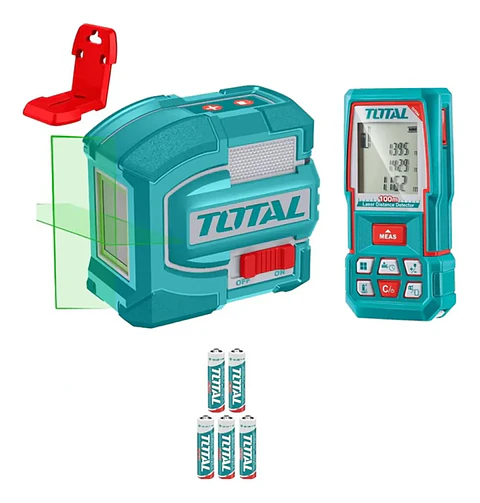 Kit Medidor Distancia Láser + Nivel Laser Total TOSLL0502
