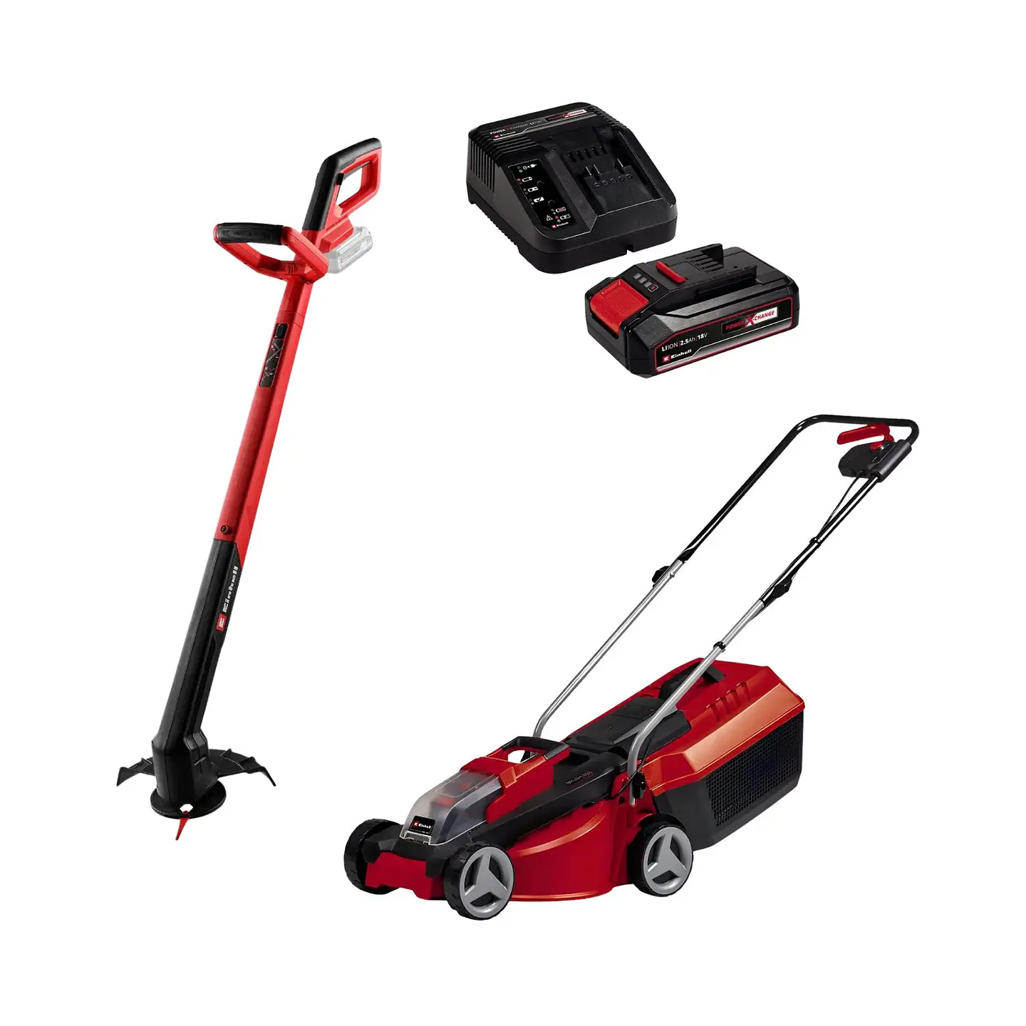 Kit Cortacésped + Orilladora Inalámbrica 18v + Batería + Cargador Einhell  1