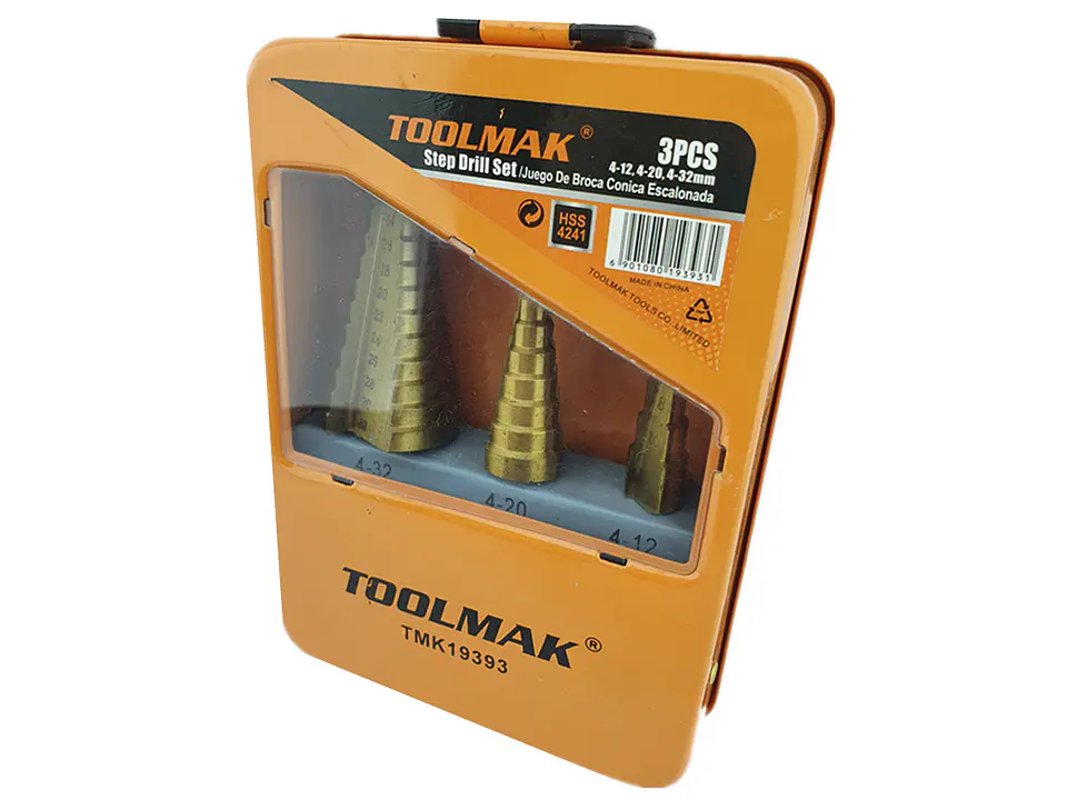 Set De Broca Escalonada 3 Piezas Toolmak 1