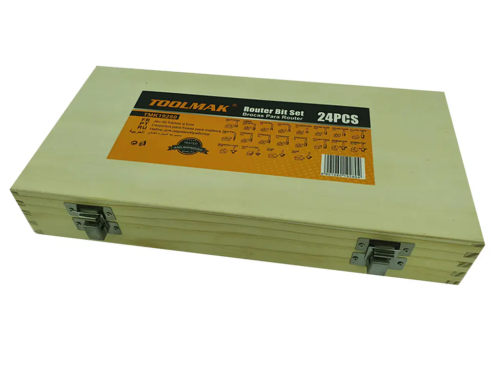 Kit De Fresas 24 Piezas 1/4-6.35mm Tupi Fresadora Toolmak 3