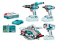 Kit Taladro + Atornillador +Sierra Circular + Lampara Tckli261206 - Miniatura 1