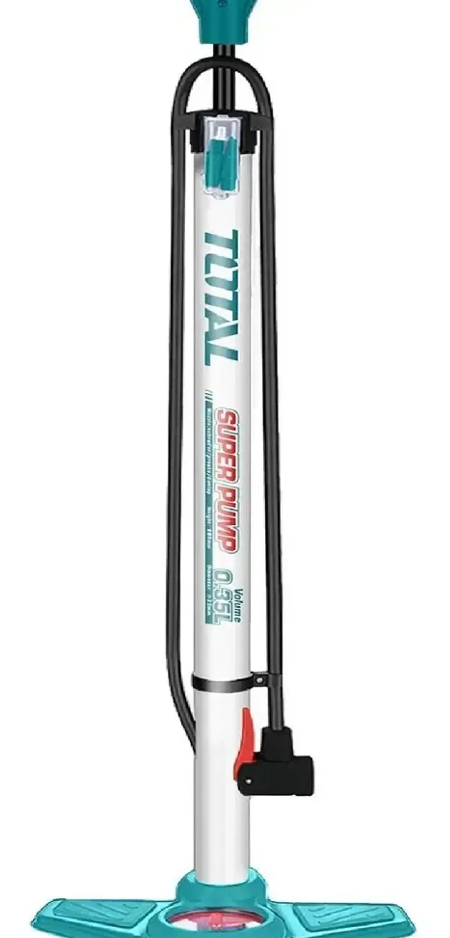 Bombin De Pie De Aluminio Total Turquesa TMPP3201 1