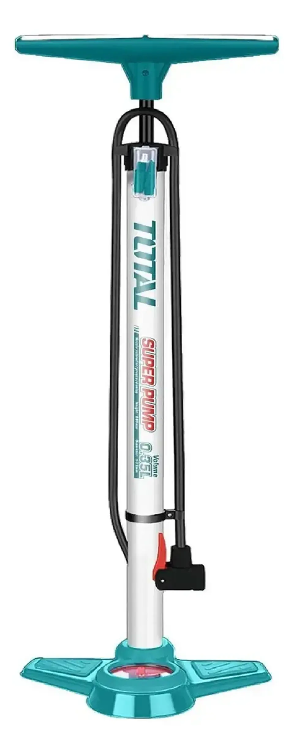 Bombin De Pie De Aluminio Total Turquesa TMPP3201 1
