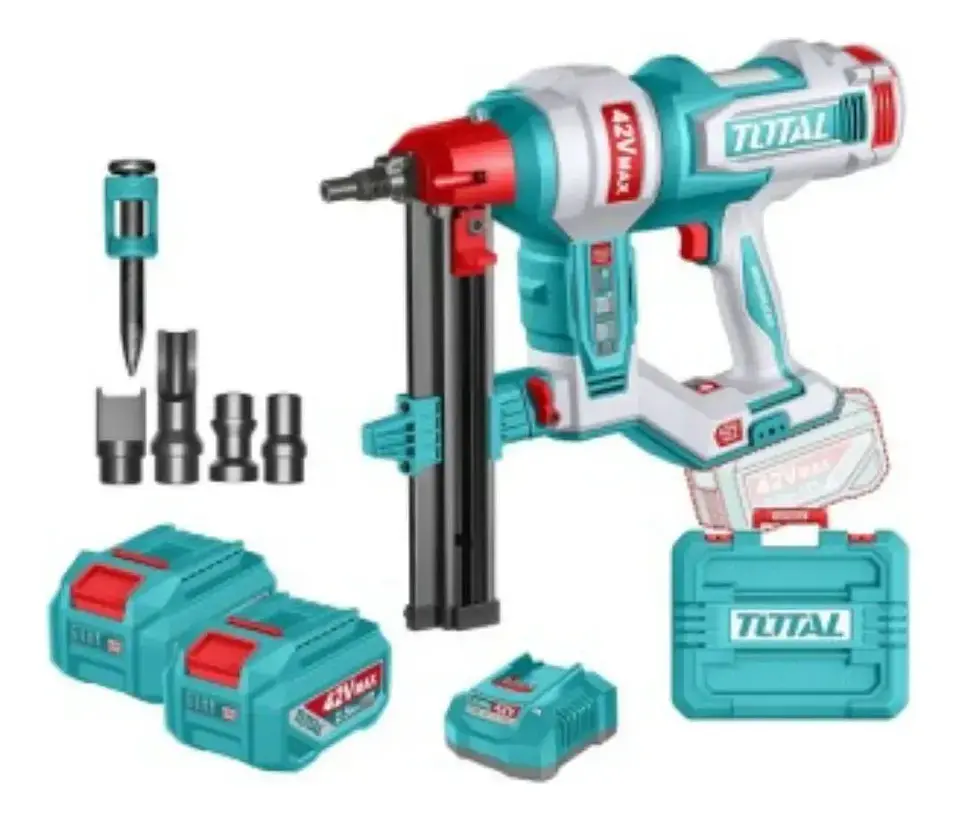 Pistola Clavadora De Concreto Inalámbrica 42v Total TCNLI420602 1