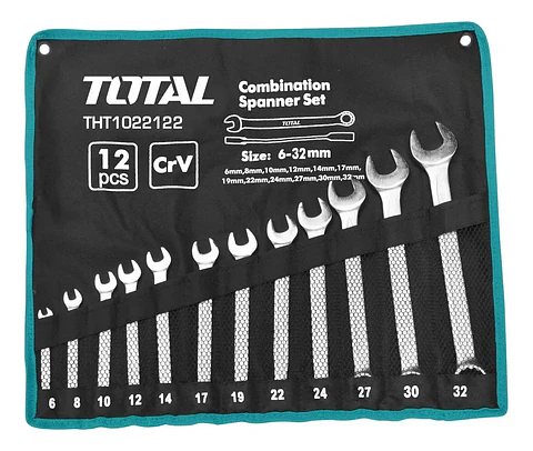 Juego Llave Punta Corona Por 12pcs 6-32mm Total THT1022122