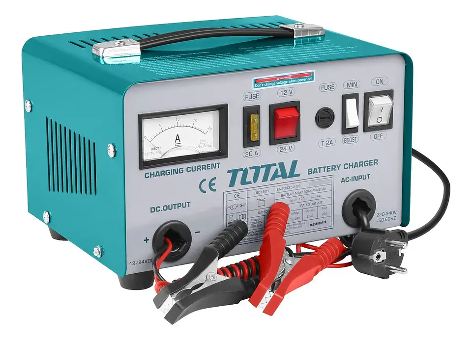 Cargador De Batería Para Auto 12v/24v Total Tbc1601 1
