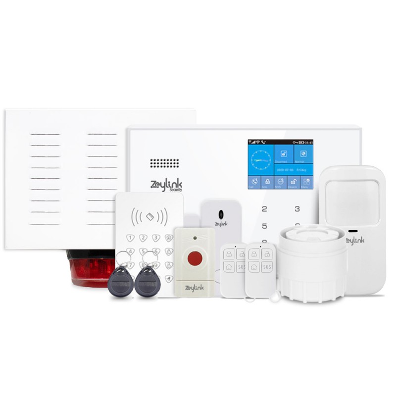 Alarma Para Casa Negocio K9 PLUS WiFi 4G Sin Contratos + Sirena + Botón SOS + Teclado