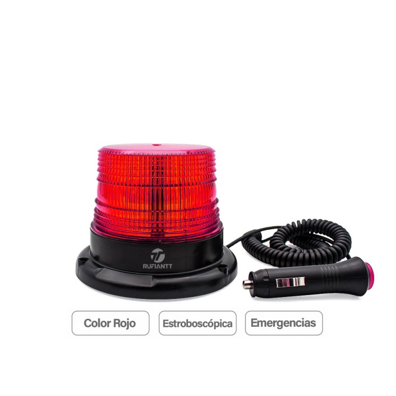 Baliza Led Estroboscópica Parabrisas Azul y Rojo