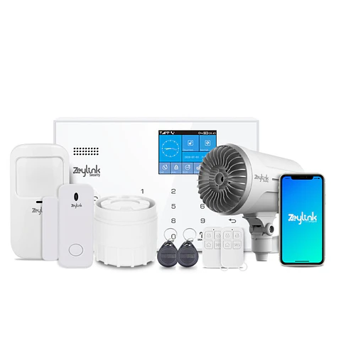 Kit Alarma K9 PLUS Inalámbrica WiFi 4G + Bazuca De Humo NOT Vision Para Casa y Empresas