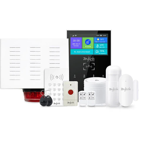 Kit Alarma 4G WiFi K10 XPRO Sin Contratos + Sirena + Botón SOS + Teclado Seguridad Profesional