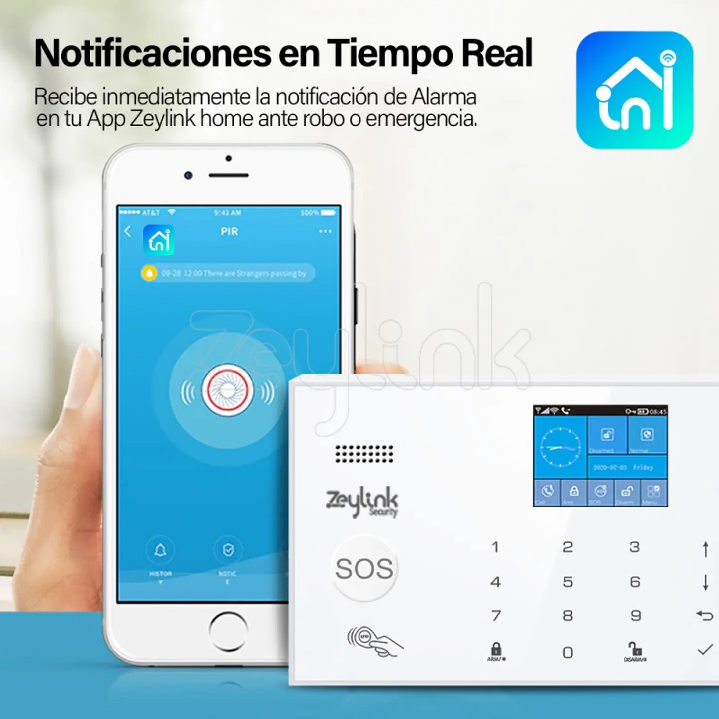 Cámara Ip Wifi Con Alarma 4G Y Sensores Inalámbricos Para Casa & Negocio 3