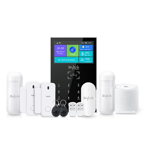 Kit Alarma De Seguridad 4G WiFi K10 XPRO + 5 Sensores Inalambricos De Maxima Proteccion 