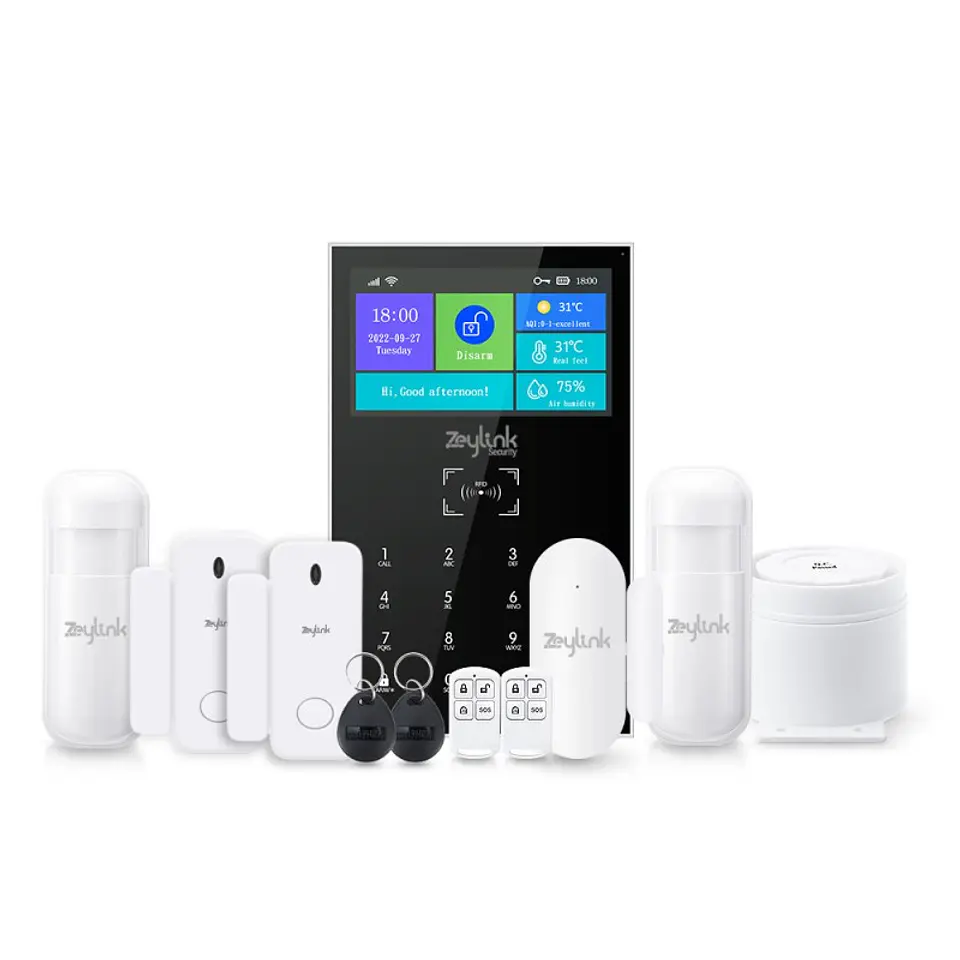 Kit Alarma De Seguridad 4G WiFi K10 XPRO + 5 Sensores Inalambricos De Maxima Proteccion  1