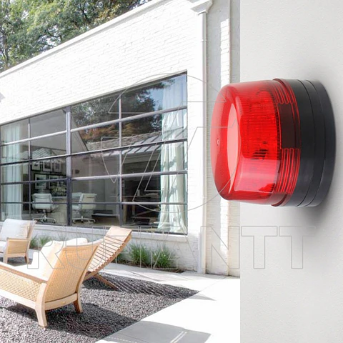 Baliza Led Color Rojo Alambrica 12 Vdc Para Alarmas Gsm