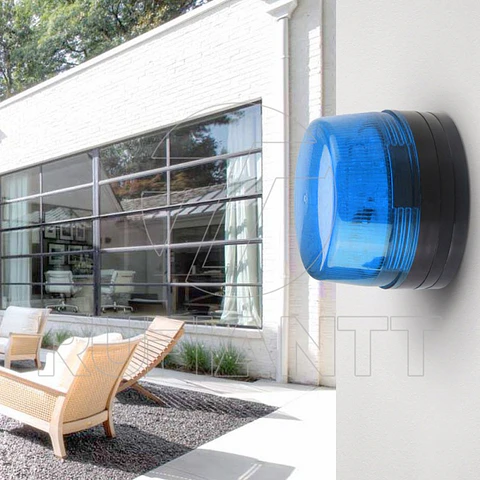 Baliza Led Color Azul 12V Destellante Luz Emergencia